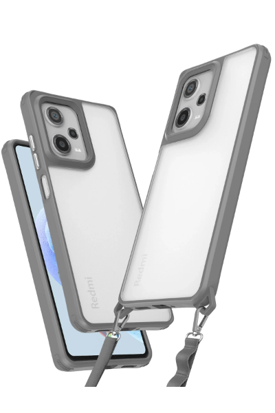 Newface Xiaomi Redmi Note 12 Pro 5G Kılıf Penta Silikon Kılıf - Titan Gri resmi