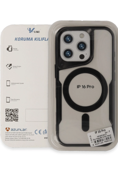 Newface iPhone 16 Pro Kılıf Boyi Magsafe Silikon Kapak - Lacivert resmi