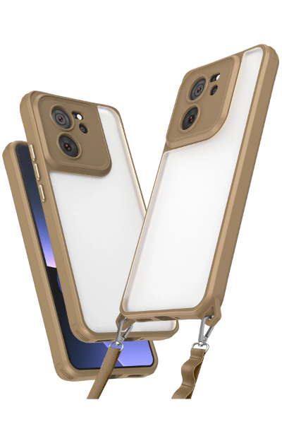 Newface Xiaomi Mi 13T Pro Kılıf Penta Silikon Kılıf - Çöl Titanyum resmi