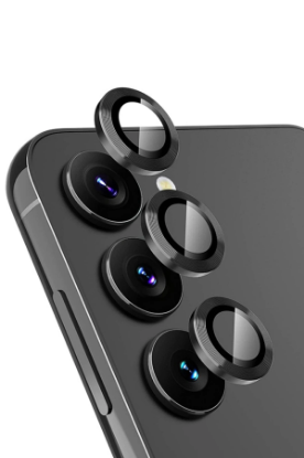 Newface Samsung Galaxy A24 4G Valdez Metal Kamera Lens - Siyah resmi