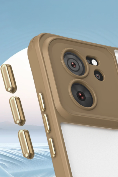 Newface Xiaomi Mi 13T Pro Kılıf Penta Silikon Kılıf - Çöl Titanyum resmi