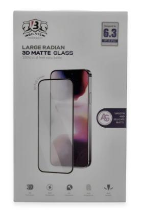Newface iPhone 16 Pro Max Bilvis 3D Mat Cam Ekran Koruyucu resmi
