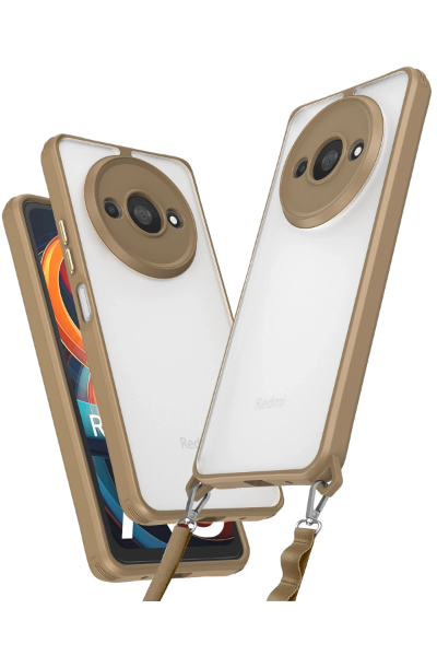 Newface Xiaomi Redmi A3 4G Kılıf Penta Silikon Kılıf - Çöl Titanyum resmi