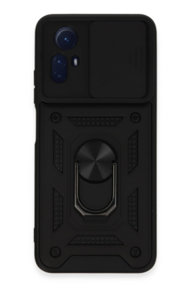 Newface Xiaomi Redmi Note 12S Kılıf Pars Lens Yüzüklü Silikon - Siyah resmi