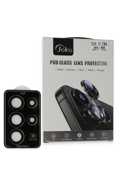 Joko Samsung Galaxy S24 Ultra PVD Metal Kamera Lens - Siyah resmi