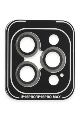 Joko iPhone 15 Pro Max PVD Metal Kamera Lens - Gri resmi