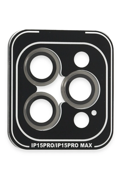 Joko iPhone 15 Pro Max PVD Metal Kamera Lens - Gri resmi