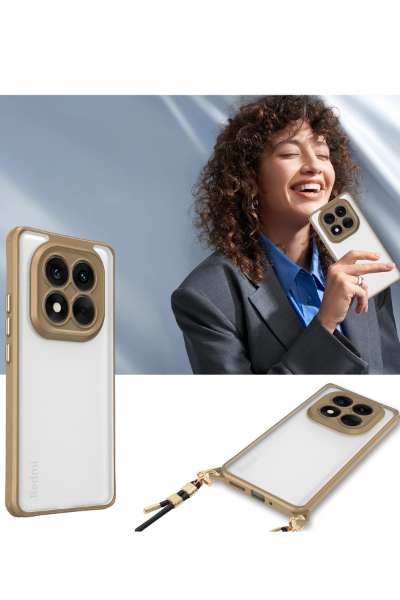 Newface Xiaomi Redmi Note 14 Pro Plus Kılıf Penta Silikon Kılıf - Çöl Titanyum resmi