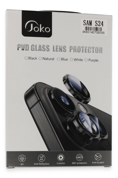 Joko Samsung Galaxy S24 PVD Metal Kamera Lens - Derin Mor resmi