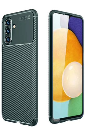 Newface Samsung Galaxy A26 Kılıf Auto Focus Karbon Kapak - Koyu Yeşil resmi