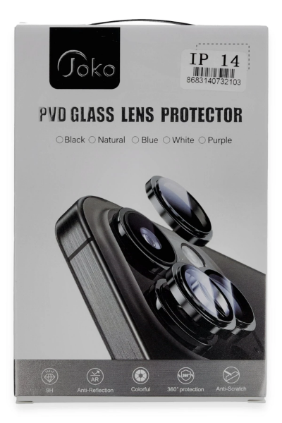 Joko iPhone 11 PVD Metal Kamera Lens - Siyah resmi