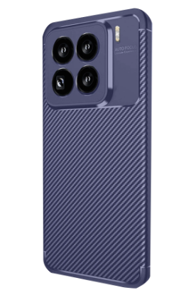 Newface Xiaomi Mi 15 Pro Kılıf Auto Focus Karbon Kapak - Lacivert resmi