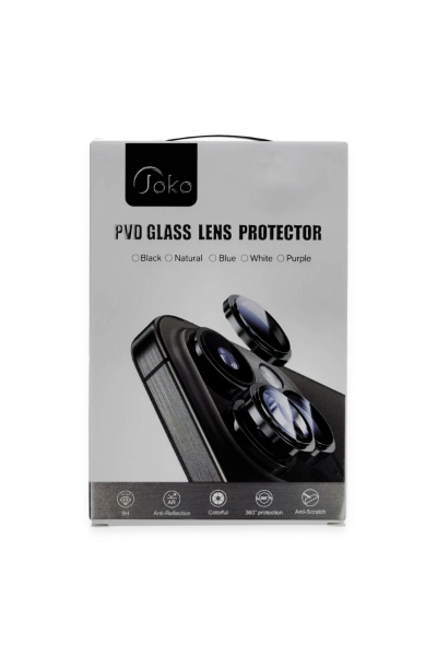 Joko iPhone 16 Pro Max PVD Metal Kamera Lens - Siyah resmi