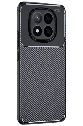 Newface Xiaomi Redmi Note 14 Pro Plus Kılıf Auto Focus Karbon Kapak - Siyah resmi
