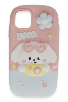 Newface iPhone 15 Pro Kılıf Poky Karakter Silikon Kapak - Desen 13 resmi