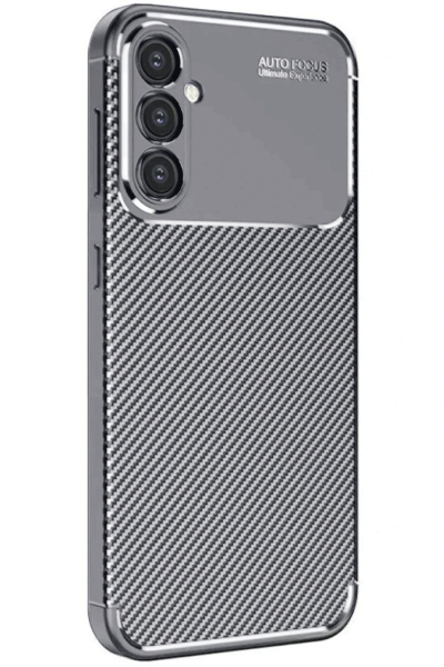 Newface Samsung Galaxy A16 5G Kılıf Auto Focus Karbon Kapak - Gri resmi