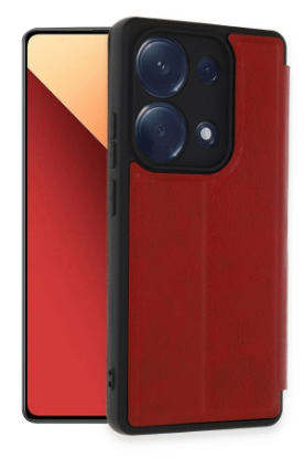 Newface Xiaomi Redmi Note 13 Pro 4G Kılıf Flip Cover - Kırmızı resmi