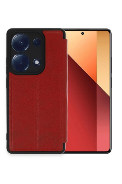 Newface Xiaomi Redmi Note 13 Pro 4G Kılıf Flip Cover - Kırmızı resmi