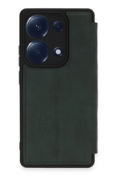 Newface Xiaomi Redmi Note 13 Pro 4G Kılıf Flip Cover - Koyu Yeşil resmi