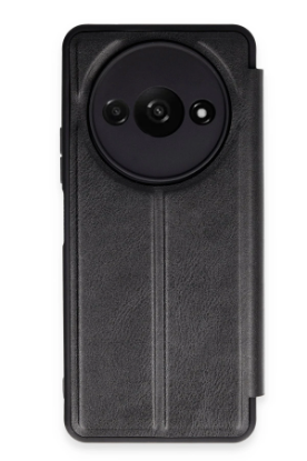 Newface Xiaomi Redmi A3 4G Kılıf Flip Cover - Siyah resmi