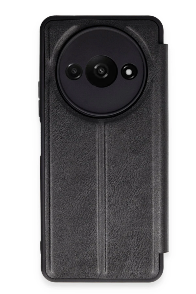 Newface Xiaomi Redmi A3 4G Kılıf Flip Cover - Siyah resmi
