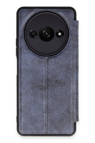 Newface Xiaomi Redmi A3 4G Kılıf Flip Cover - Lacivert resmi