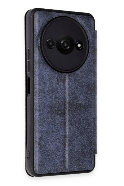 Newface Xiaomi Redmi A3 4G Kılıf Flip Cover - Lacivert resmi