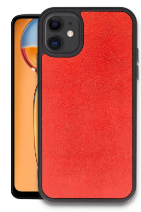 Newface iPhone 11 Kılıf Aras Deri Kapak - Kırmızı resmi