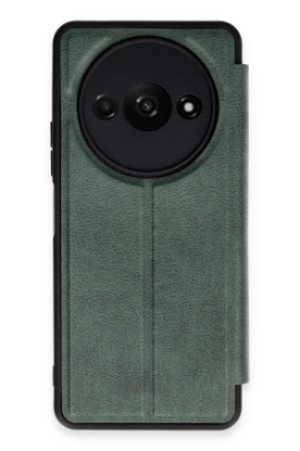 Newface Xiaomi Redmi A3 4G Kılıf Flip Cover - Koyu Yeşil resmi
