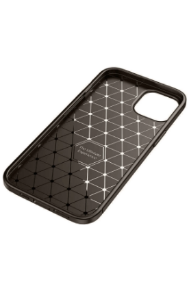 Newface iPhone 14 Kılıf Auto Focus Karbon Kapak - Kahverengi resmi