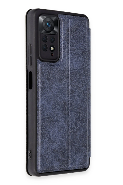 Newface Xiaomi Redmi Note 12 Pro 4G Kılıf Flip Cover - Lacivert resmi