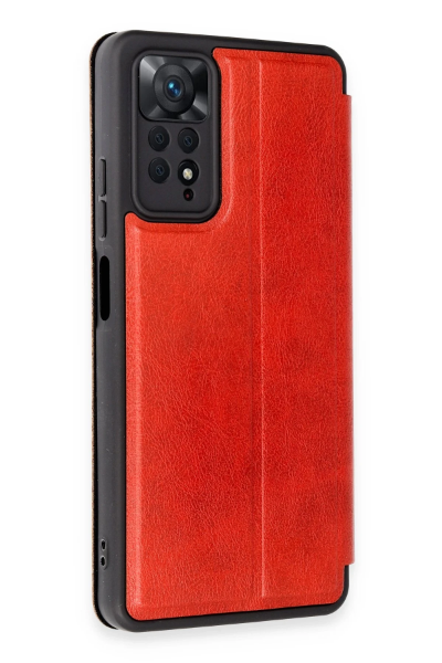 Newface Xiaomi Redmi Note 12 Pro 4G Kılıf Flip Cover - Kırmızı resmi