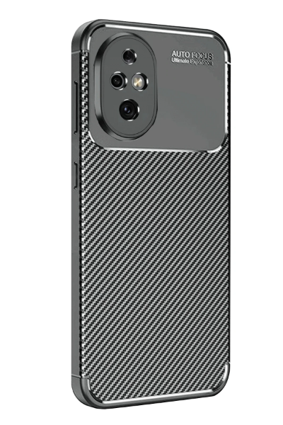 Newface Honor 200 Kılıf Auto Focus Karbon Kapak - Siyah resmi