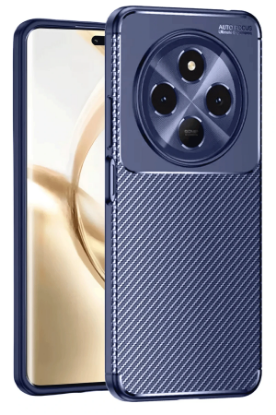 Newface Tecno Spark 30C Kılıf Auto Focus Karbon Kapak - Lacivert resmi