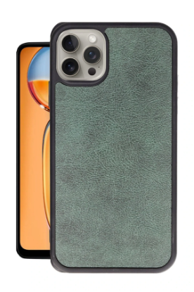 Newface iPhone 14 Pro Max Kılıf Aras Deri Kapak - Koyu Yeşil resmi