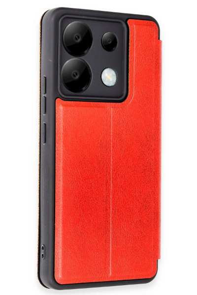Newface Xiaomi Redmi Note 13 Pro 5G Kılıf Flip Cover - Kırmızı resmi