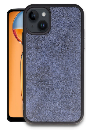 Newface iPhone 15 Kılıf Aras Deri Kapak - Lacivert resmi