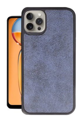 Newface iPhone 15 Pro Kılıf Aras Deri Kapak - Lacivert resmi