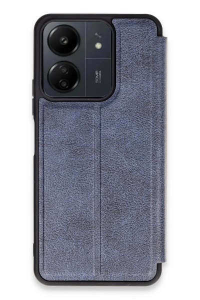 Newface Xiaomi Redmi 13C Kılıf Flip Cover - Lacivert resmi