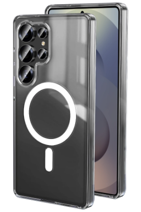 Newface Samsung Galaxy S25 Ultra Kılıf Magneticsafe Şeffaf Silikon - Şeffaf resmi