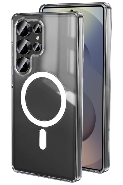Newface Samsung Galaxy S25 Ultra Kılıf Magneticsafe Şeffaf Silikon - Şeffaf resmi