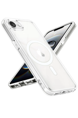 Newface iPhone 16E Kılıf Magneticsafe Şeffaf Silikon - Şeffaf resmi