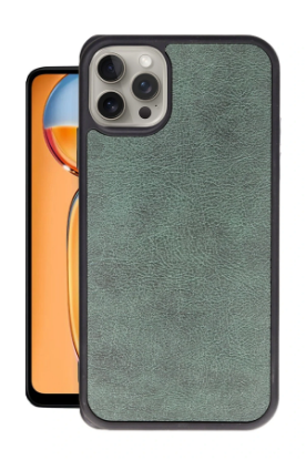 Newface iPhone 15 Pro Max Kılıf Aras Deri Kapak - Koyu Yeşil resmi