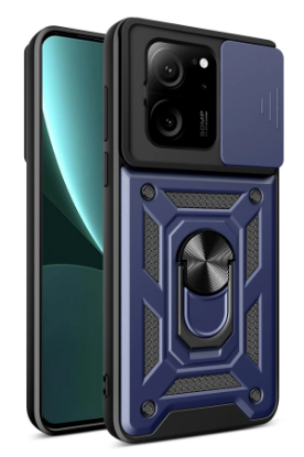 Newface Xiaomi Mi 13T Pro Kılıf Pars Lens Yüzüklü Silikon - Lacivert resmi