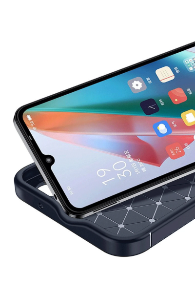 Newface İnfinix Hot 50 4G Kılıf Auto Focus Karbon Kapak - Siyah resmi