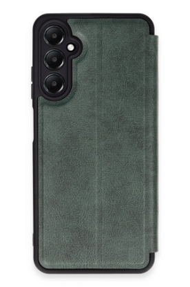 Newface Samsung Galaxy A15 4G Kılıf Flip Cover - Koyu Yeşil resmi