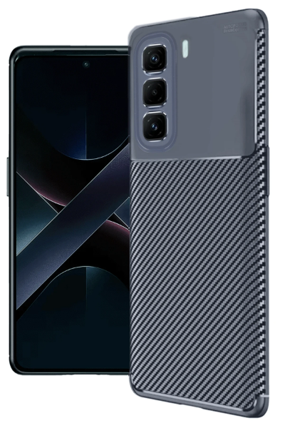 Newface İnfinix Hot 50 Pro Plus 4G Auto Focus Karbon Kapak - Lacivert resmi