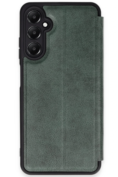 Newface Samsung Galaxy A35 5G Kılıf Flip Cover - Koyu Yeşil resmi