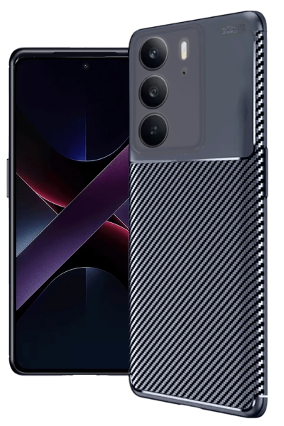 Newface Realme C75 4G Auto Focus Karbon Kapak - Lacivert resmi