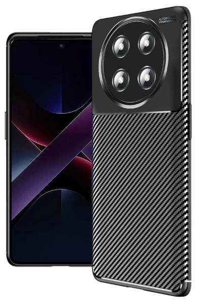 Newface Honor Magic 7 Lite Kılıf Auto Focus Karbon Kapak - Siyah resmi